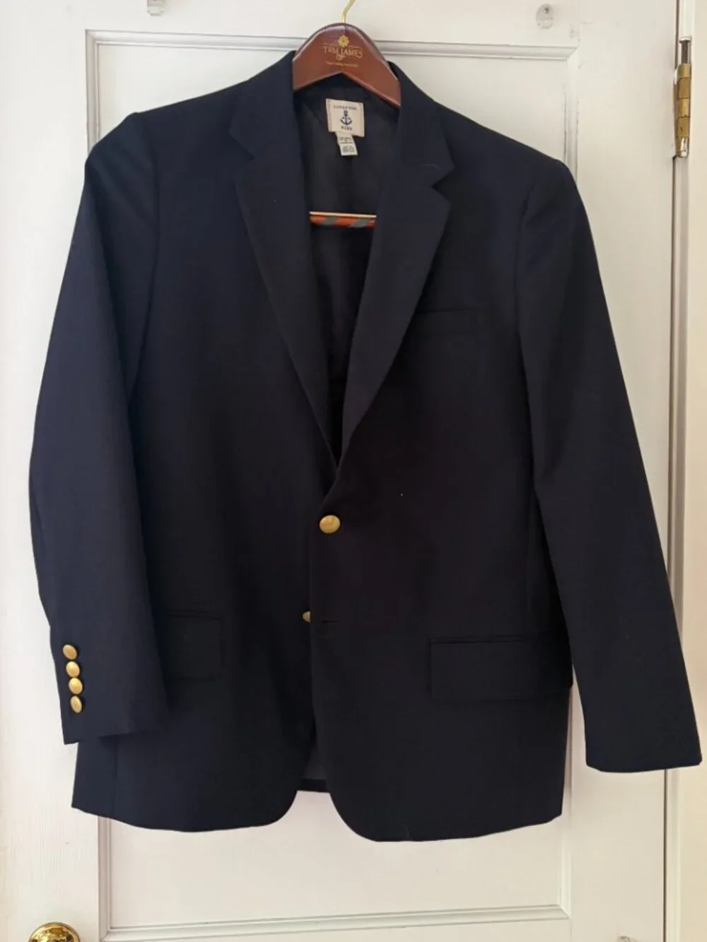 Land's End Navy Blazer Boy's Size 18 H 168-170 cm